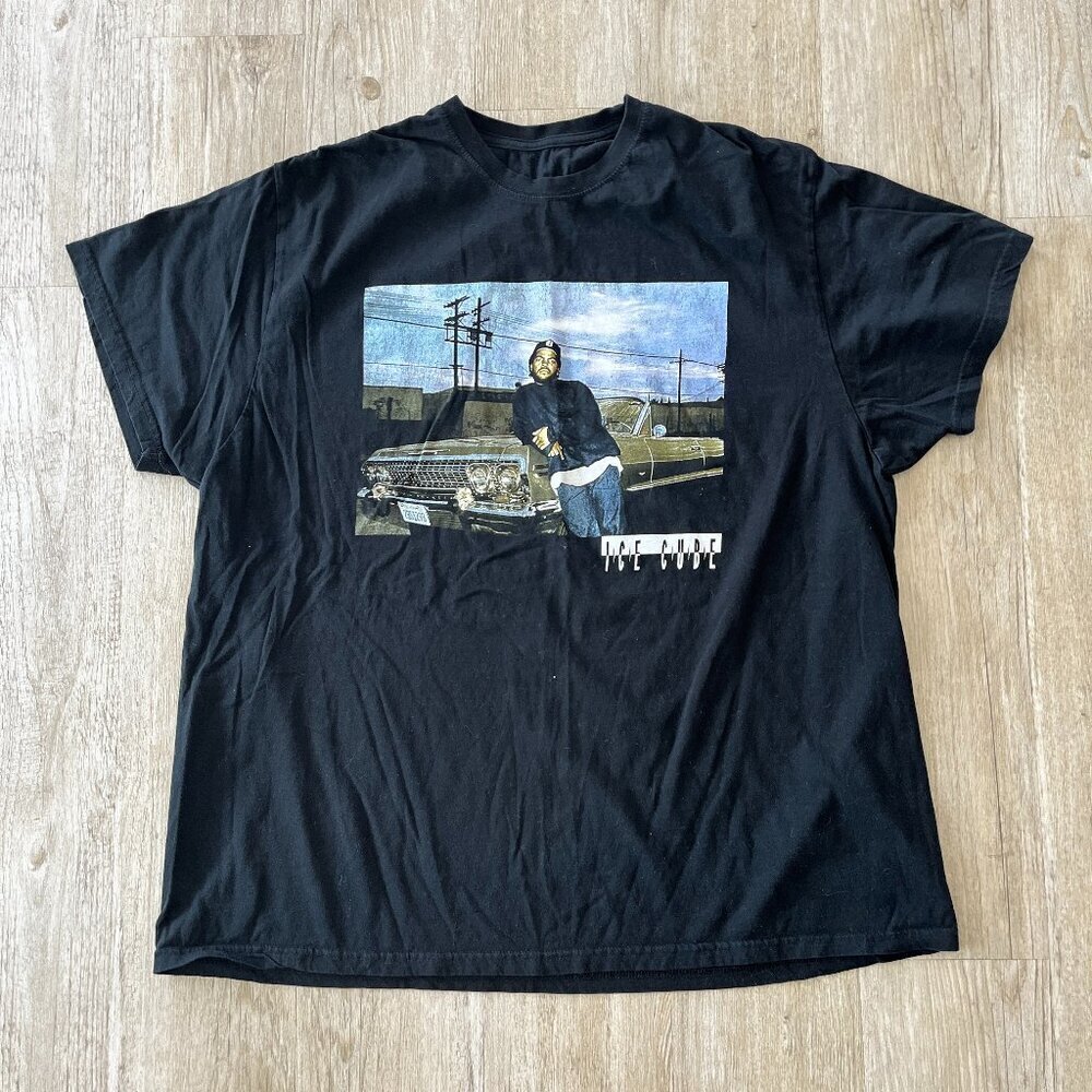Unisex Ice Cube Black Graphic Tshirt - 2XL